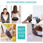 The massager in use at home and on the go