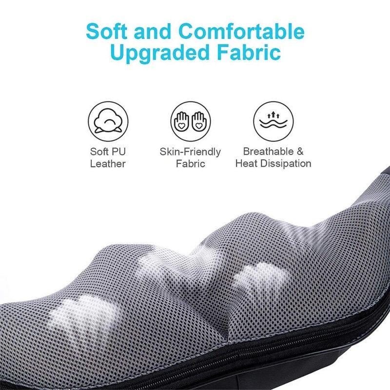 Soft breathable fabric of the massager